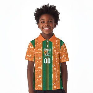 Cote d'Ivoire N'glo Wa Klo Custom Kid Polo Shirt Baoule Textile Edition