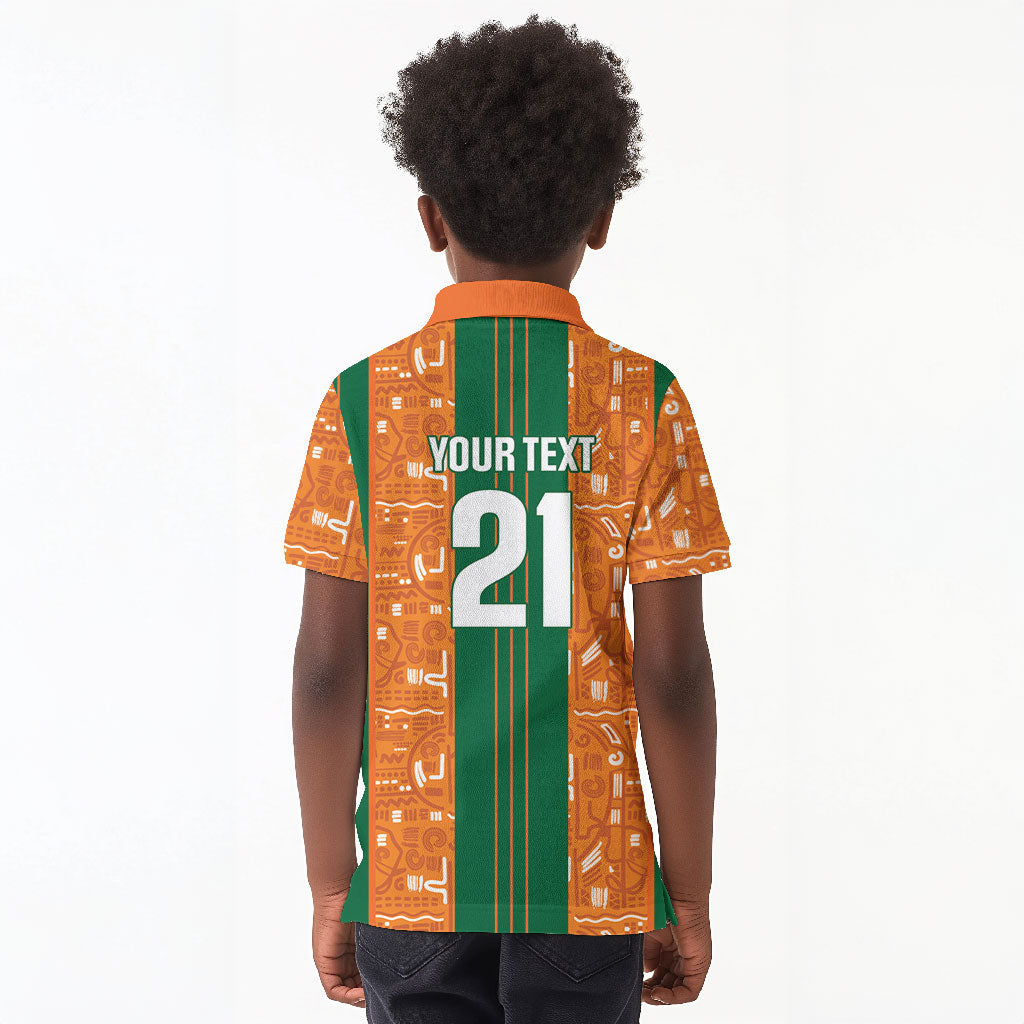 Cote d'Ivoire N'glo Wa Klo Custom Kid Polo Shirt Baoule Textile Edition