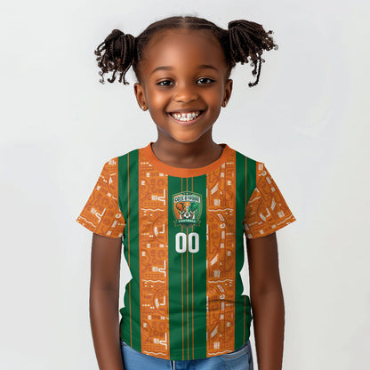 Cote d'Ivoire N'glo Wa Klo Custom Kid T shirt Baoule Textile Edition