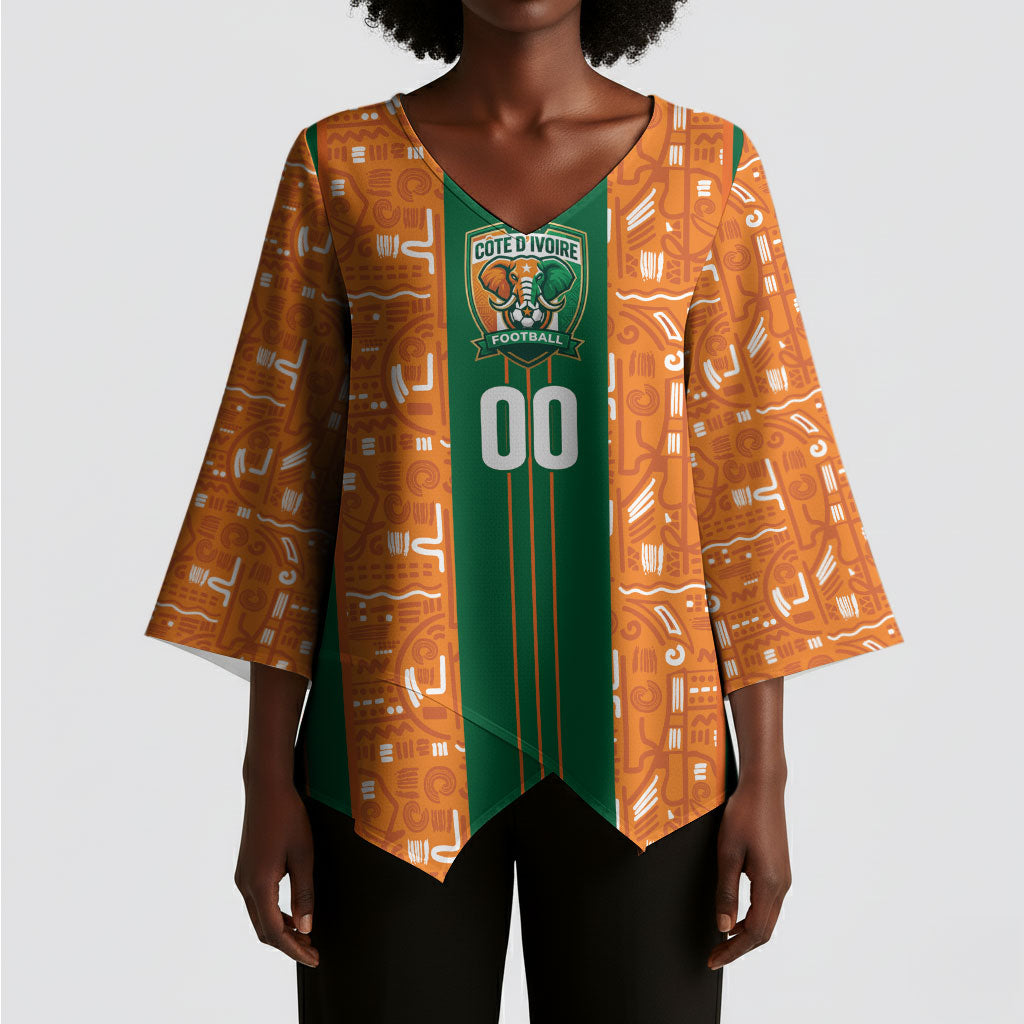 Cote d'Ivoire N'glo Wa Klo Custom Kimono Sleeve Blouse Baoule Textile Edition