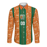 Cote d'Ivoire N'glo Wa Klo Custom Long Sleeve Button Shirt Baoule Textile Edition
