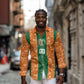 Cote d'Ivoire N'glo Wa Klo Custom Long Sleeve Button Shirt Baoule Textile Edition