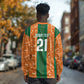Cote d'Ivoire N'glo Wa Klo Custom Long Sleeve Shirt Baoule Textile Edition