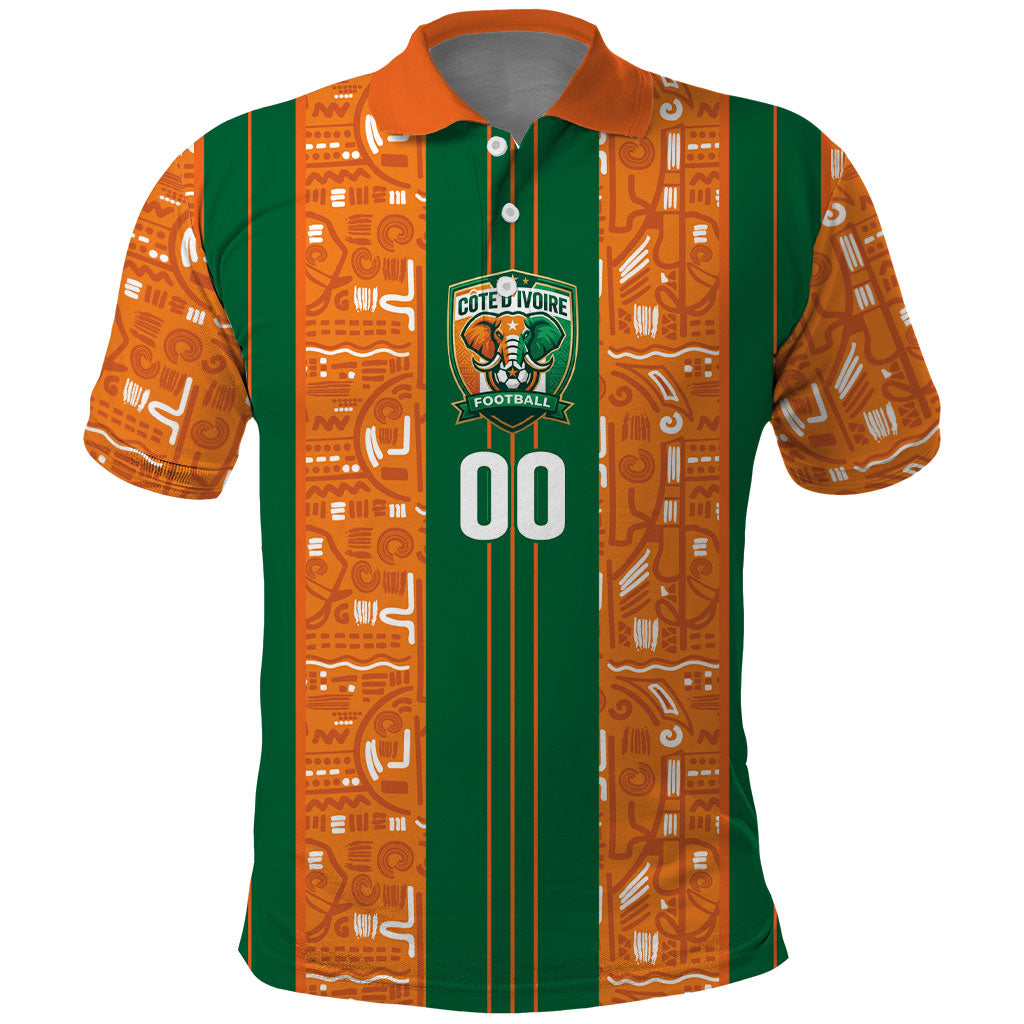 Cote d'Ivoire N'glo Wa Klo Custom Polo Shirt Baoule Textile Edition
