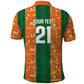 Cote d'Ivoire N'glo Wa Klo Custom Polo Shirt Baoule Textile Edition