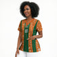 Cote d'Ivoire N'glo Wa Klo Custom Scrub Top Baoule Textile Edition
