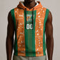 Cote d'Ivoire N'glo Wa Klo Custom Sleeveless Hoodie Baoule Textile Edition