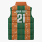Cote d'Ivoire N'glo Wa Klo Custom Sleeveless Puffer Jacket Baoule Textile Edition
