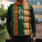 Cote d'Ivoire N'glo Wa Klo Custom Sleeveless Puffer Jacket Baoule Textile Edition