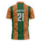 Cote d'Ivoire N'glo Wa Klo Custom Zipper Polo Shirt Baoule Textile Edition