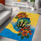 Black Barbadians Mahi-mahi Trident Area Rug - African Pride