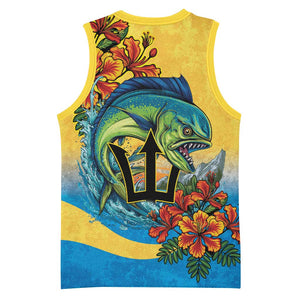 Black Barbadians Mahi-mahi Trident Basketball Jersey - African Pride