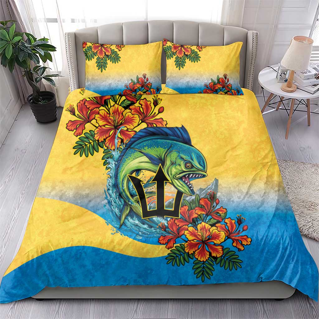 Black Barbadians Mahi-mahi Trident Bedding Set - African Pride