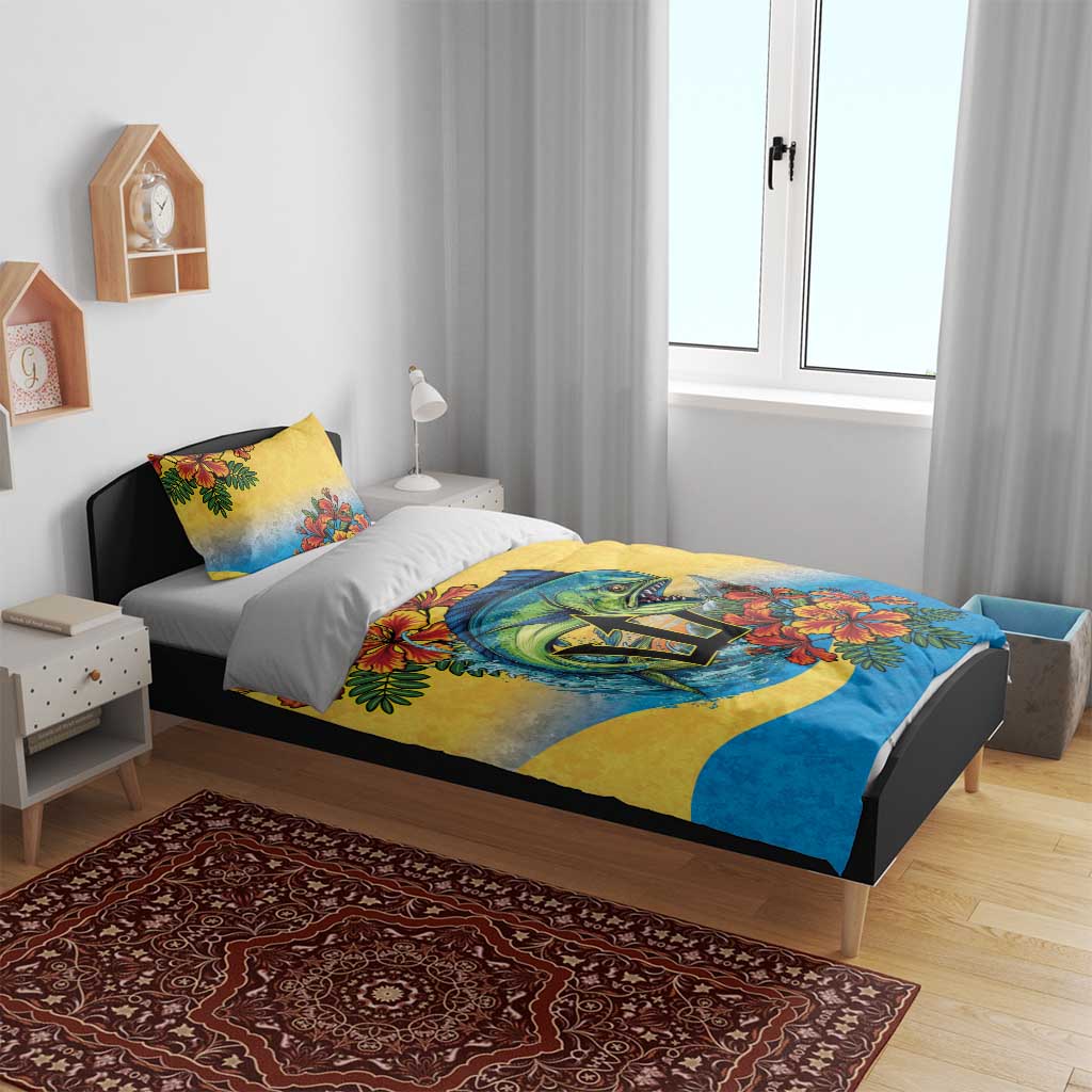 Black Barbadians Mahi-mahi Trident Bedding Set - African Pride
