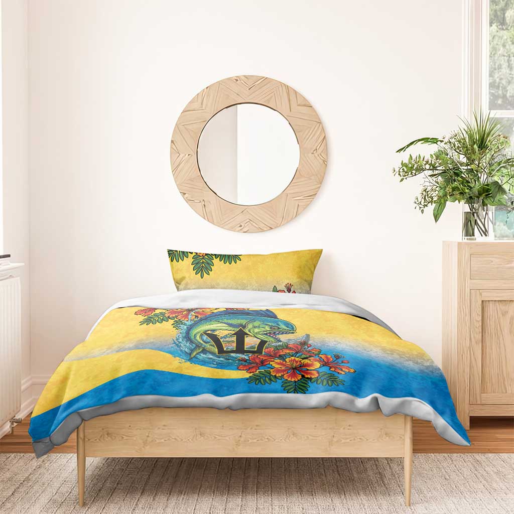 Black Barbadians Mahi-mahi Trident Bedding Set - African Pride