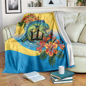 Black Barbadians Mahi-mahi Trident Blanket - African Pride