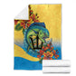 Black Barbadians Mahi-mahi Trident Blanket - African Pride