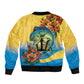 Black Barbadians Mahi-mahi Trident Bomber Jacket - African Pride