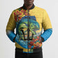 Black Barbadians Mahi-mahi Trident Bomber Puffer Jacket