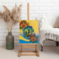 Black Barbadians Mahi-mahi Trident Canvas Wall Art - African Pride