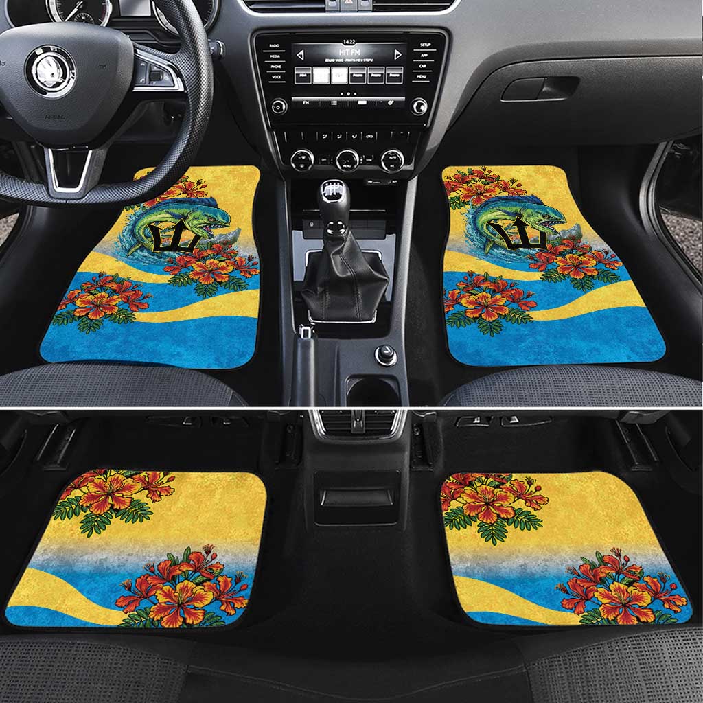 Black Barbadians Mahi-mahi Trident Car Mats - African Pride