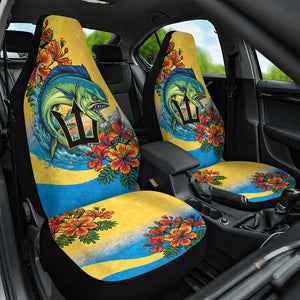 Black Barbadians Mahi-mahi Trident Car Seat Cover - African Pride