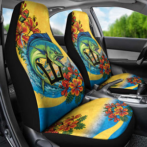 Black Barbadians Mahi-mahi Trident Car Seat Cover - African Pride