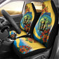 Black Barbadians Mahi-mahi Trident Car Seat Cover - African Pride