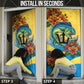Black Barbadians Mahi-mahi Trident Door Cover