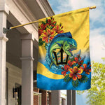 Black Barbadians Mahi-mahi Trident Garden Flag - African Pride