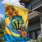 Black Barbadians Mahi-mahi Trident Garden Flag - African Pride