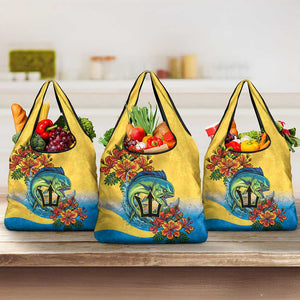 Black Barbadians Mahi-mahi Trident Grocery Bag - African Pride