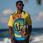 Black Barbadians Mahi-mahi Trident Hawaiian Shirt - African Pride