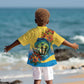 Black Barbadians Mahi-mahi Trident Kid Hawaiian Shirt - African Pride