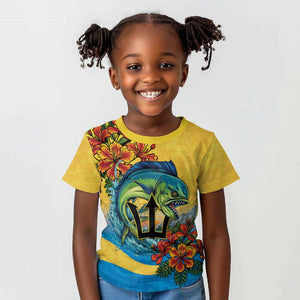 Black Barbadians Mahi-mahi Trident Kid T shirt - African Pride