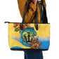 Black Barbadians Mahi-mahi Trident Leather Tote Bag - African Pride