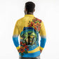 Black Barbadians Mahi-mahi Trident Long Sleeve Polo Shirt - African Pride