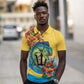 Black Barbadians Mahi-mahi Trident Polo Shirt - African Pride