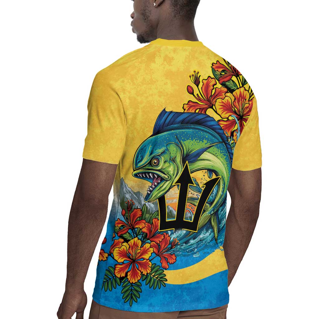 Black Barbadians Mahi-mahi Trident Rugby Jersey - African Pride