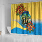 Black Barbadians Mahi-mahi Trident Shower Curtain - African Pride