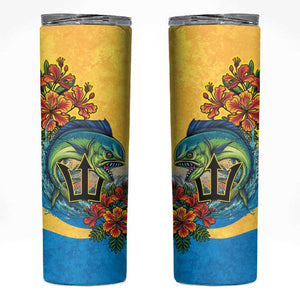 Black Barbadians Mahi-mahi Trident Skinny Tumbler - African Pride