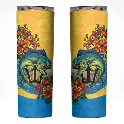 Black Barbadians Mahi-mahi Trident Skinny Tumbler - African Pride