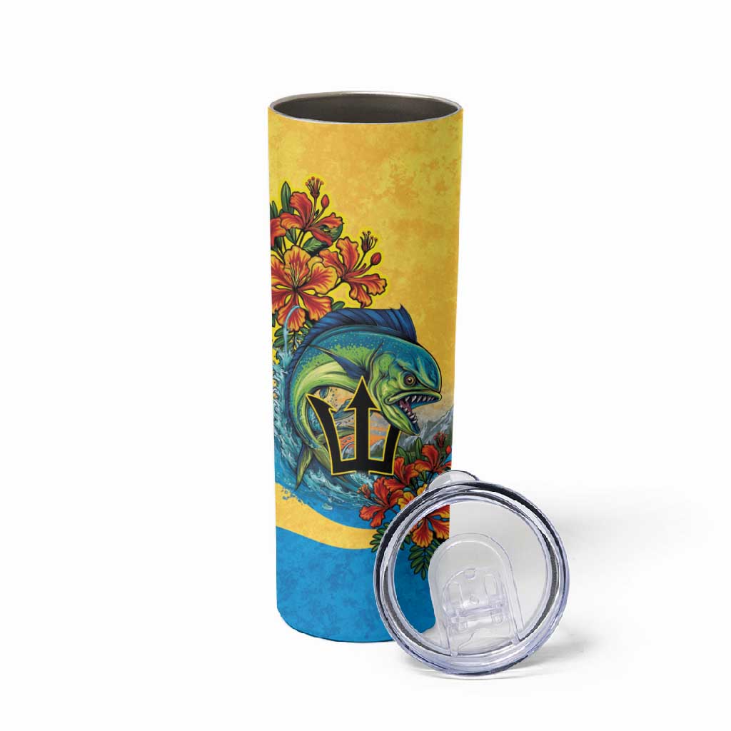 Black Barbadians Mahi-mahi Trident Skinny Tumbler - African Pride