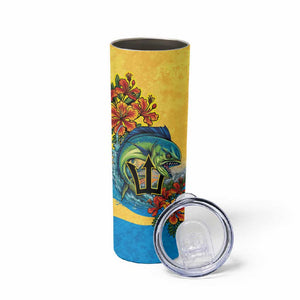 Black Barbadians Mahi-mahi Trident Skinny Tumbler - African Pride