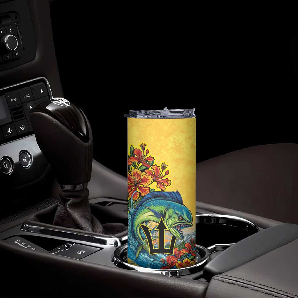 Black Barbadians Mahi-mahi Trident Skinny Tumbler - African Pride