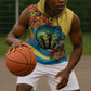 Black Barbadians Mahi-mahi Trident Sleeveless Hoodie - African Pride