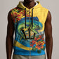 Black Barbadians Mahi-mahi Trident Sleeveless Zip Hoodie - African Pride