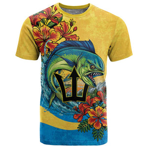 Black Barbadians Mahi-mahi Trident T shirt - African Pride