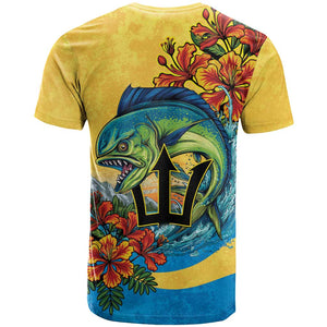 Black Barbadians Mahi-mahi Trident T shirt - African Pride