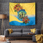 Black Barbadians Mahi-mahi Trident Tapestry - African Pride